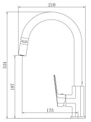 Смеситель для кухни VODA Surf SF519AR