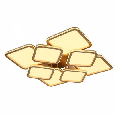 Люстра ЛАЙТ СФЕРА 9304/4+4M Champagne gold Золотое шампанское