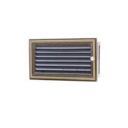 Решетка каминная KRATKI Ретро латунь с жалюзи 300*170 мм