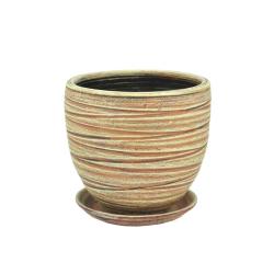 Горшок керамический САДЫ АУРИКИ Модерн Бежевый 4 л