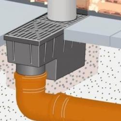 Трап уличный GIDROLICA Rain 300*166*200 мм с глухой крышкой