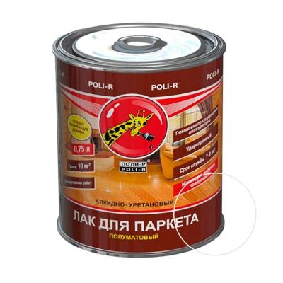 Лак ПОЛИ-Р паркетный полуматовый 0,75 л