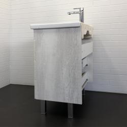 Тумба с раковиной COMFORTY Никосия 70 дуб белый 