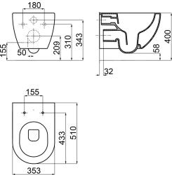 Унитаз RAVAK Uni Chrome RimOff 