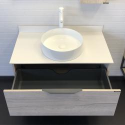 Тумба с раковиной COMFORTY Порто 90 дуб дымчатый