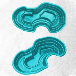 Пруд декоративный БАЙКАЛ Зеленый 238*140*51 см