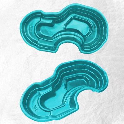 Пруд декоративный БАЙКАЛ Зеленый 238*140*51 см