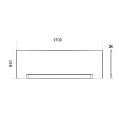 Экран для ванны TRITON London, Дюна, Дина, Эмма,Tokyo 170 см