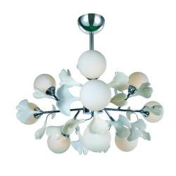 Люстра ЛАЙТ СФЕРА 2704R/9 Chrome+white Хром