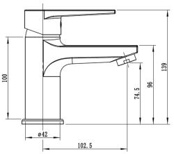 Смеситель для умывальника ESKO Budapest BT26