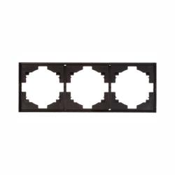 Рамка KRANZ Strong 3 поста антрацит KR-78-0753-5