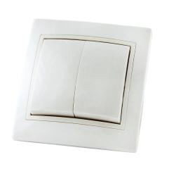 Выключатель TDM Таймыр 2 клавиши белый SQ1814-0002