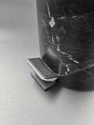 Ведро для мусора JOY HOME черный мрамор 3 л 