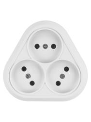 Розетка TDM Ладога 3 гнезда белый SQ1801-0136
