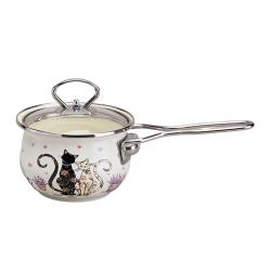 Ковш со с/кр 0,9 л LAVANDER CATS /943-079/AGNESS/