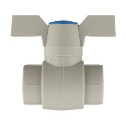 Кран шаровой ПП FV PLAST полипропилен 20 мм