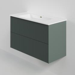 Тумба с раковиной LA FENICE Terra Twin 100 серо-зеленый 