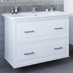 Тумба с раковиной SANFLOR Модена 105 белый