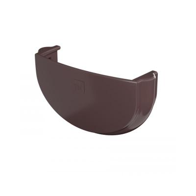 Заглушка желоба ТЕХНОНИКОЛЬ Оптима Темно-коричневый универсальная 120/80 мм