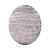 Ковер ARMINA 04040G GREY/GREY  овал размер 1,6 х 2,3м