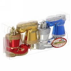 Набор елочных украшений СЕРПАНТИН Сапожки 4 см