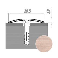 Профиль одноуровневый НОВОСЕЛ П 63.7 Серый ясень 1,8 м