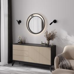 Зеркало КОНТИНЕНТ Marlene Led серый муар 70 см