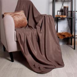 Плед CASA CONFORTE London basic Однотонный Коричневый 150*200 см