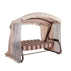 Качели садовые УДАЧНАЯ МЕБЕЛЬ Мерида премиум Шоколад 237*139*174 см