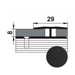 Профиль одноуровневый ЛУКА ПС 15 Черный 015 2,7 м