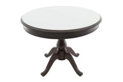 Стол АВРОРА Фабрицио1 Белый/Черный 1000(1300)*1000 мм