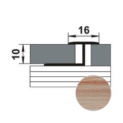 Профиль одноуровневый ЛУКА ЛК 15 ламинированный Дуб арктик 4105 2,7 м