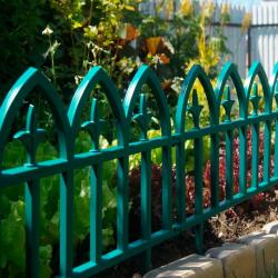 Ограждение декоративное PROTEX Кованый цветок Зеленый 600*300 мм