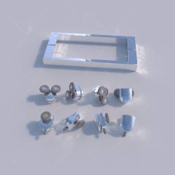 Душевое ограждение RGW CL-34 100*100 см 