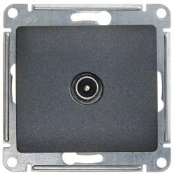 Механизм розетки телевизионной SYSTEME ELECTRIC Glossa коннектор антрацит GSL000793