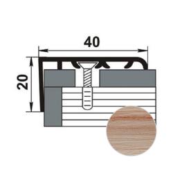 Профиль угловой ЛУКА ЛУ-06 ламинированный Дуб арктик 4105 1,35 м