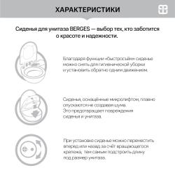 Сиденье для унитаза BERGES Patti Slim SO