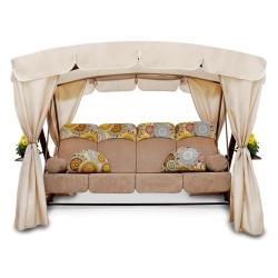 Качели садовые АРНОВЕРК Барышня Бежевый 277*170*188 см