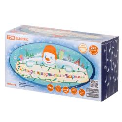 Гирлянда Бахрома TDM 1 режим белый теплый 2*1,5 м