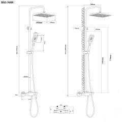 Душевая система BOND B03-9488