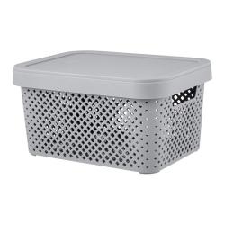 Корзина Stockholm 5л с/кр., серый шторм /Пластик Репаблик/