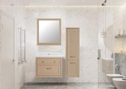 Тумба с раковиной ASB WOOD LINE Толедо 85 капучино