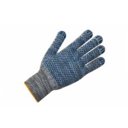 Перчатки х/б с ПВХ 10 класс серо-белый