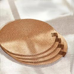 Салфетка подстановочная NEVIDANA'S HOME бежевый 22 см 4 шт