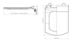 Сиденье для унитаза NOVA Kare Slim 2076