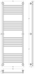 Полотенцесушитель СУНЕРЖА Богема Plus 1500*500 мм 071-0220-1550