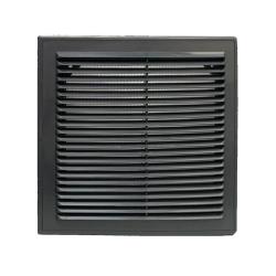 1515ВР, Решетка вентиляционная вытяжная 150*150 с рамкой, материал - пластик графит, VIENTO