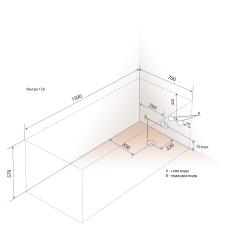 Ванна акриловая TRITON Ультра 150*70 см
