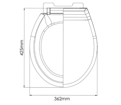 Сиденье для унитаза NOVA Oskar 2072
