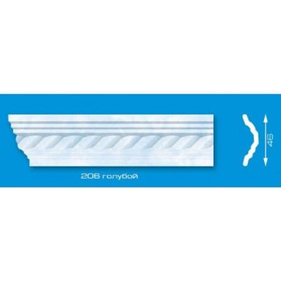 Плинтус потолочный ФОРМАТ 46*2000 мм 206 голубой